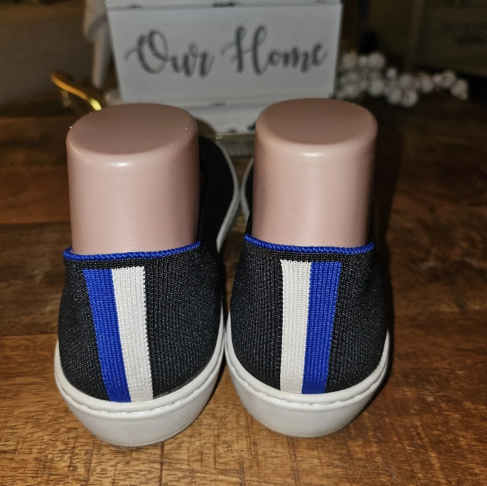 ROTHY'S 'The Sneaker' Super Cute Black Slipons Sneakers Athletic 7.5